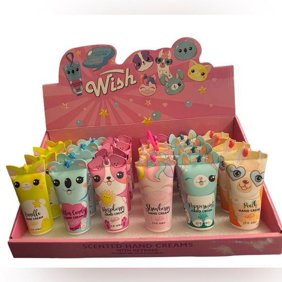 BUY NOW Limited Edition Scented Hand Cream Key Chain Collection By Wish - Picture 2 of 2